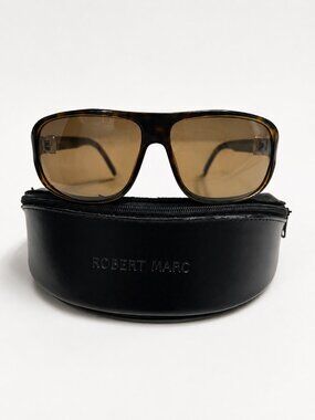 Robert Marc Paris Tortoise Oversized Sunglasses w/ Case